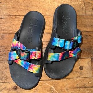 Chaco Kids Rainbow Strap Sport Sandals | Youth Size 2 | Adjustable Comfort